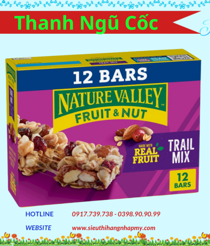 Thanh Ngũ Cốc Granola Fruit & Nuts Nature Valley 408gr