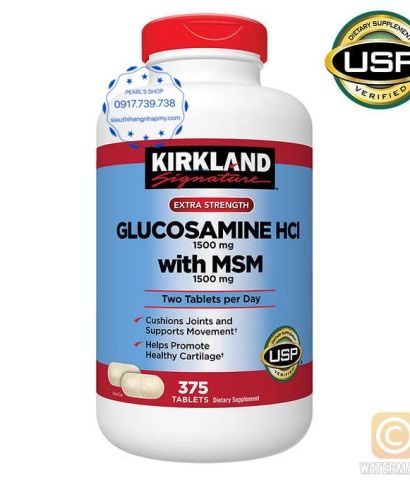 Glucosamine 1500mg with MSM 1500mg 375 viên