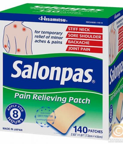 Miếng dán giảm đau SALONPAS 140 miếng