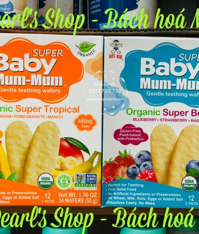 Bánh ăn dặm hữu cơ cho bé Super Baby Mum-Mum