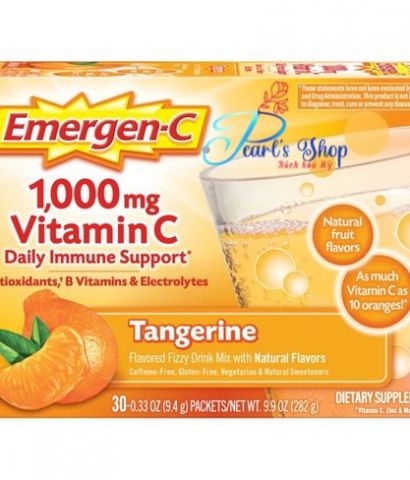 EMERGEN C Tangerine 1000mg 30 gói - vị quýt