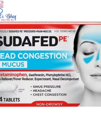 Thuốc viêm xoang trước SUDAFED PE Head Congestion giảm ngay cơn đau và triệu chứng.