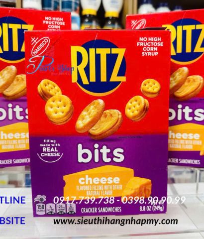 Bánh quy mặn kẹp phô mai tươi RITZ BITS - CHEESE