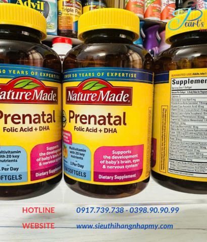 Vitamin bà bầu NATURE MADE - PRENATAL 150 viên