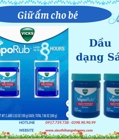 Dầu sáp giữ ấm VAPO RUB 100g