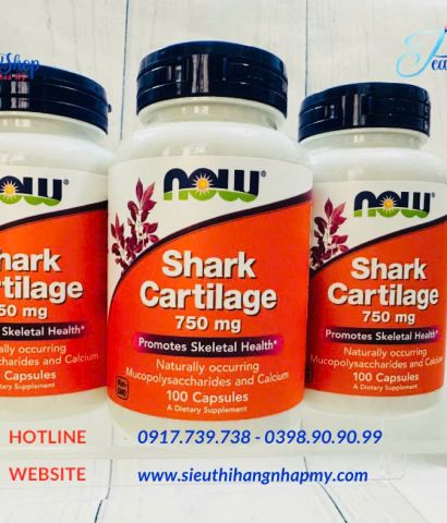 Sụn cá mập Now SHARK CARTILAGE 750mg