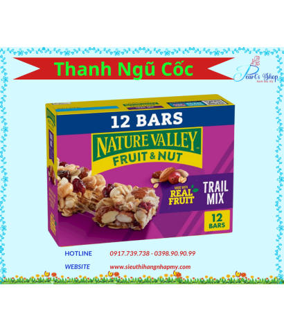 Thanh Ngũ Cốc Granola Fruit & Nuts Nature Valley 408gr