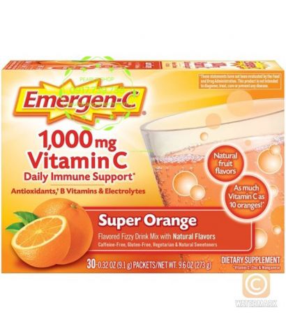 EMERGEN C Super Orange 1000mg 30 gói - vị cam