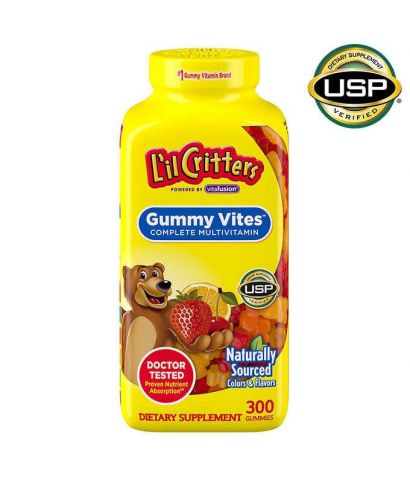 Vitamin tổng hợp cho bé dạng kẹo dẻo GUMMY VITES L'ilCritters 300 viên