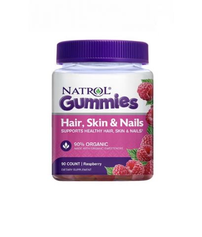 HAIR, SKIN, NAILS Natrol 90 gummies - tăng cường sức khỏe da, móng tóc