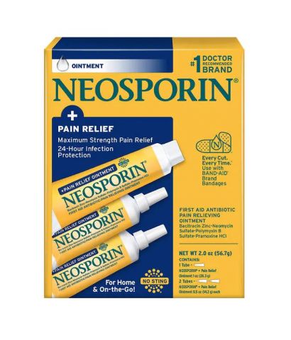 Kem mỡ giảm đau, chống nhiễm trùng NEOSPORIN Pain Relief set 3 tuýp 