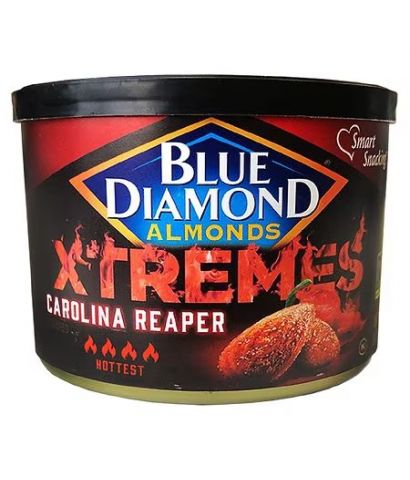 Hạnh nhân sâý Blue Diamond Almond XTREMES tẩm vị ớt cay nhất thế giới độ 4