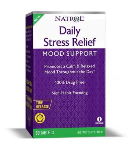 Vien uống giảm căng thẳng nâng cao cảm xúc DAILY STRESS RELIEF Natrol 30 viên