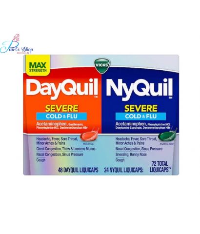 Viên giảm triệu chứng cảm cúm ngày đêm DAYQUIL_NYQUIL  72 viên