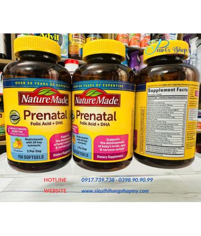 Vitamin bà bầu NATURE MADE - PRENATAL 150 viên