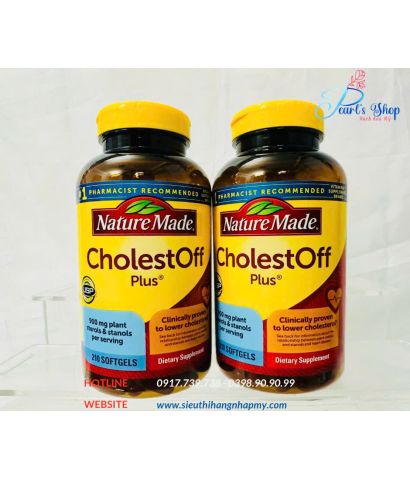 CHOLESTOFF PLUS - Viên uống giảm mỡ máu 210 viên