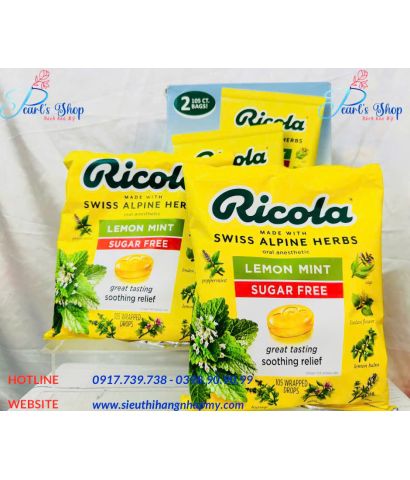 RICOLA Sugar Free 105 viên