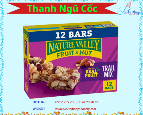 Thanh Ngũ Cốc Granola Fruit & Nuts Nature Valley 408gr