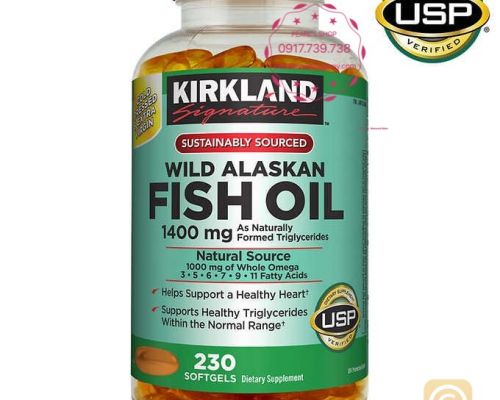 WILD ALASKAN FISH OIL KIRKLANDS 230 viên
