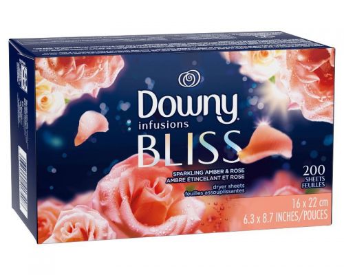 Giấy thơm DOWNY INFUSIONS BLISS amber & rose 200 tờ