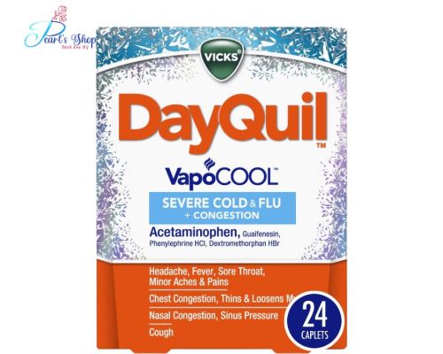 Viên giảm triệu chứng cảm cúm DAYQUIL Congestion có nghẹt mũi 24 viên