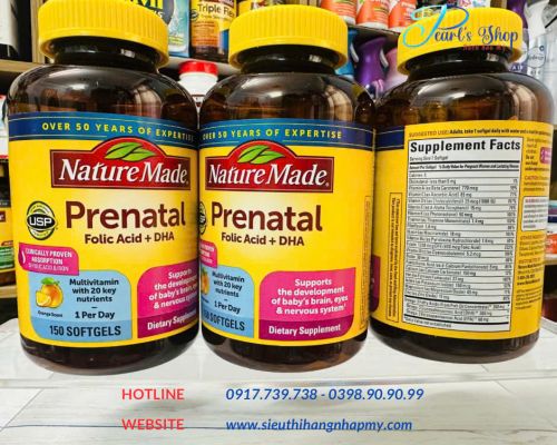 Vitamin bà bầu NATURE MADE - PRENATAL 150 viên