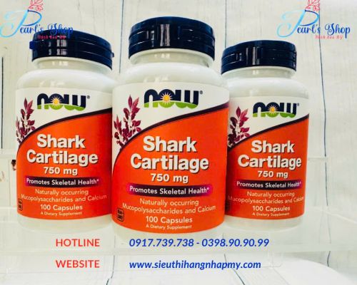 Sụn cá mập Now SHARK CARTILAGE 750mg